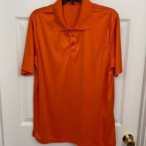Canyon Creek Golf orange polo size large 100% polyester NWOT